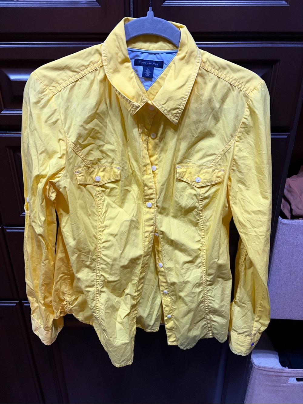 Tommy Hilfiger Yellow Button-Down Shirt